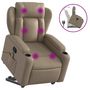 Voir la diapositive 2 : VIDAXL Fauteuil inclinable de massage Cappuccino Similicuir