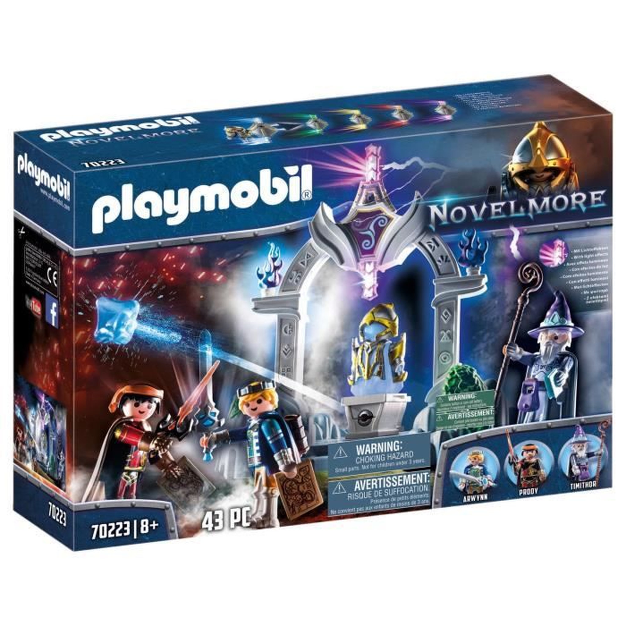 Voir la diapositive 1 : PLAYMOBIL 70223 - Novelmore - Temple du temps