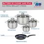 Voir la diapositive 2 : ELO Ensemble de 1 Poêle de cuisson 20 cm et 4 faitouts 12, 14, 16 et 20 cm Elo Prima Brillant