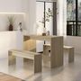 Voir la diapositive 3 : VIDAXL Ensemble a manger 3 pcs Chene sonoma Bois d'ingenierie