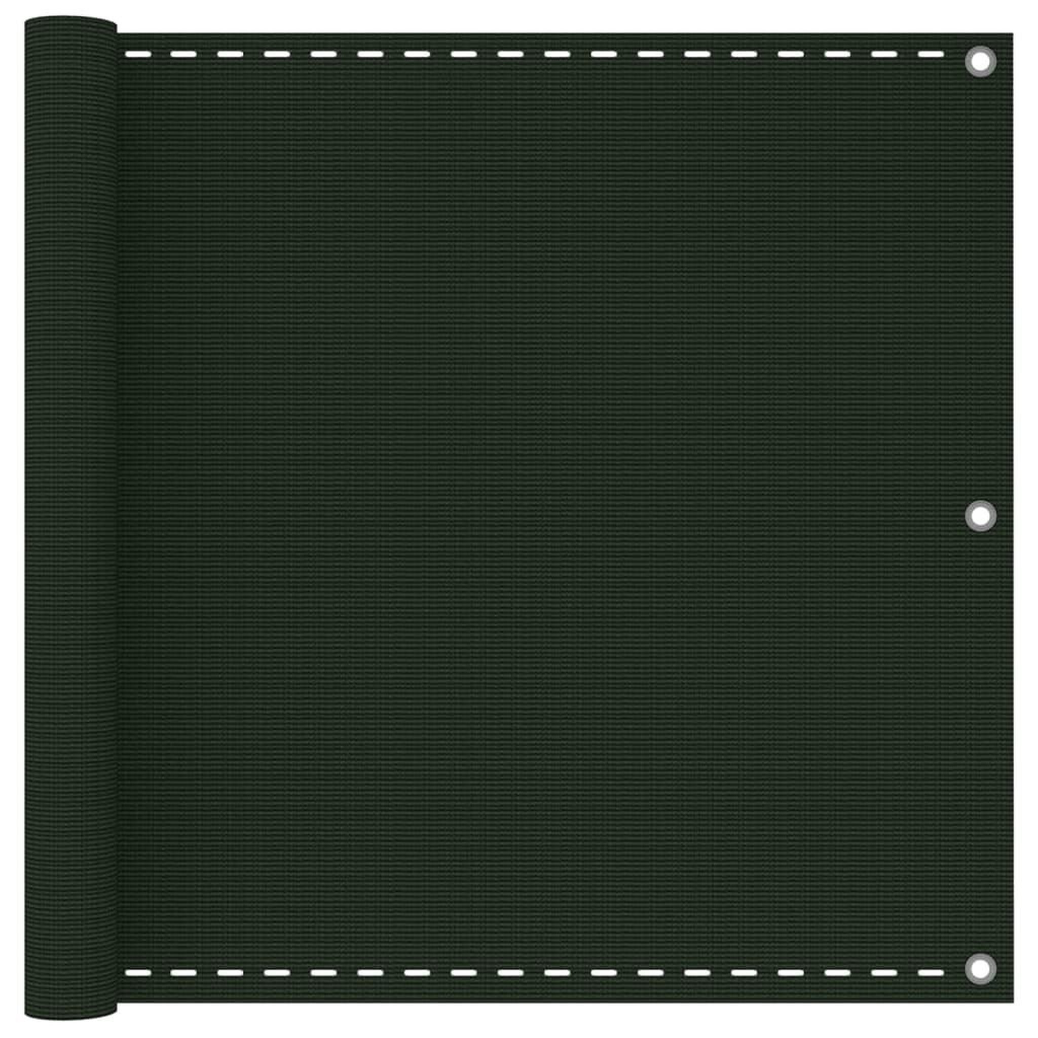 VIDAXL Ecran de balcon vert fonce 90x600 cm pehd