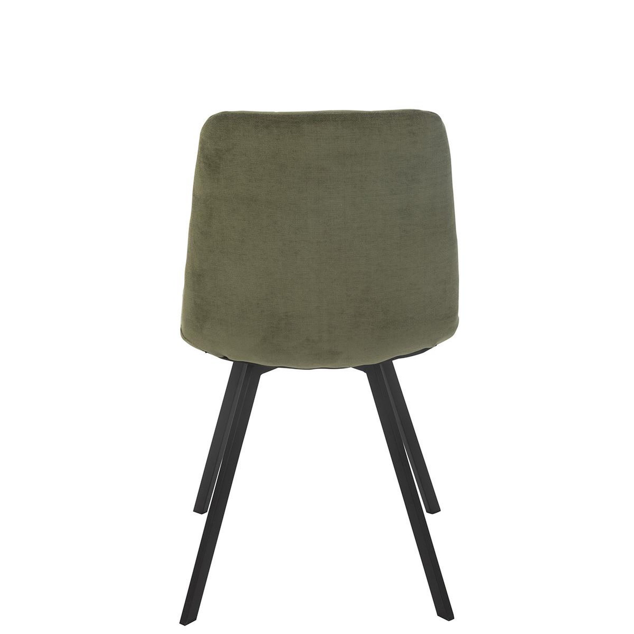 Voir la diapositive 4 : J-LINE Chaise matelassée  clark  85cm vert