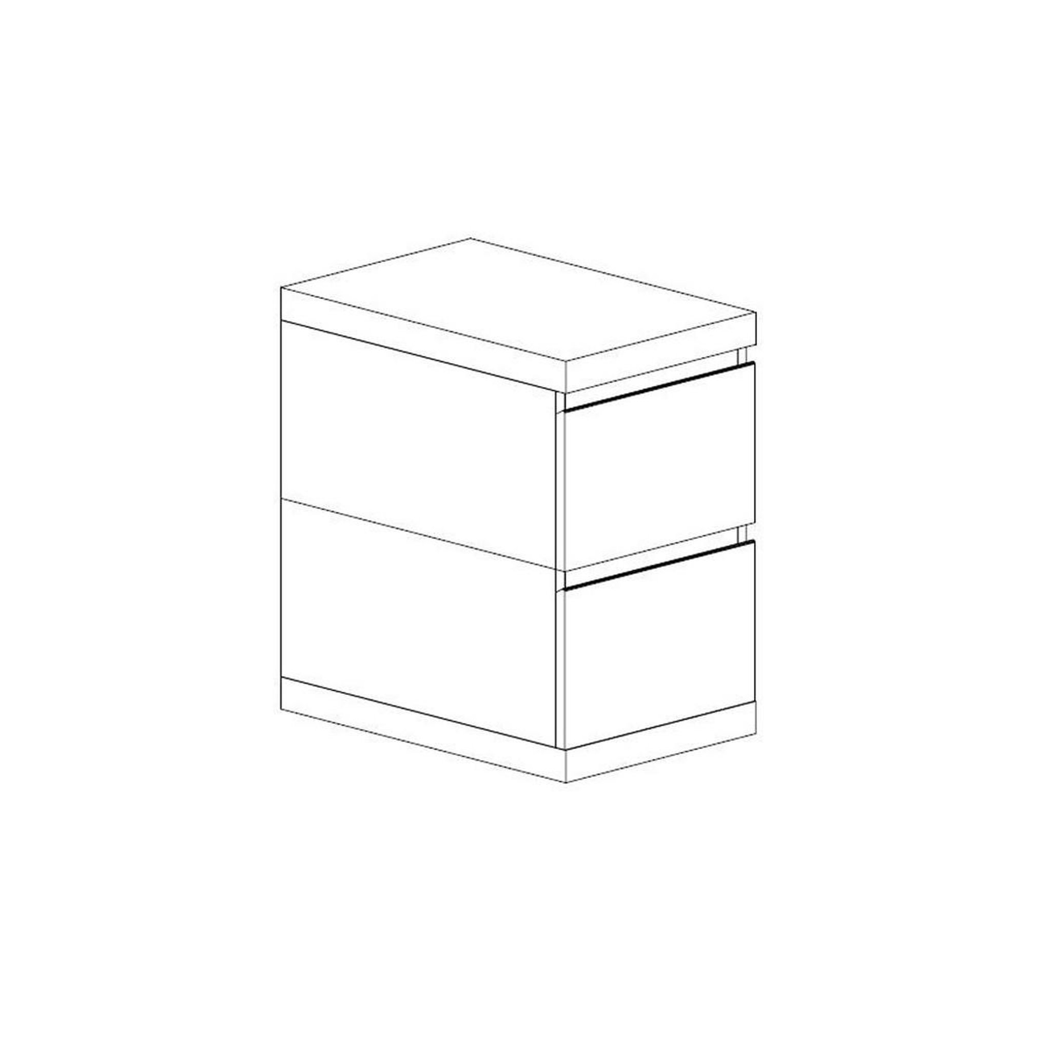 Voir la diapositive 3 : Paris Prix Caisson de bureau enfant  lara  65cm blanc