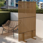 Voir la diapositive 2 : ID MARKET Paravent extérieur ajouré claustra décoratif extérieur 80 x 150 cm effet bois