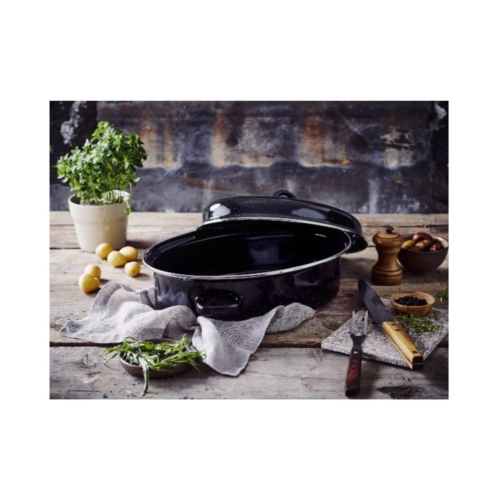 Voir la diapositive 4 : Beka Daubière en acier émaillé 42cm - 15230424