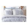 Voir la diapositive 3 : GENERIQUE Parure de lit - 1 housse de couette 220 x 240 cm + 2 taies d'oreiller 60 x 60 cm - 100% coton renforcé - Bleu