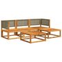 Voir la diapositive 3 : VIDAXL Salon de jardin avec coussins 5 pcs Bois d'acacia solide