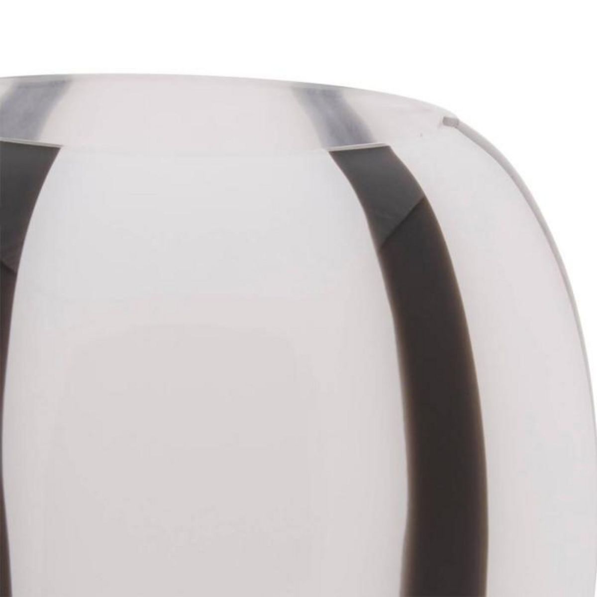 ATMOSPHERA Vase Déco en Verre  Piero  20cm Noir & Blanc
