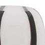 Voir la diapositive 2 : ATMOSPHERA Vase Déco en Verre  Piero  20cm Noir & Blanc