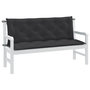 Voir la diapositive 1 : VIDAXL Coussins de banc de jardin lot de 2 anthracite melange tissu