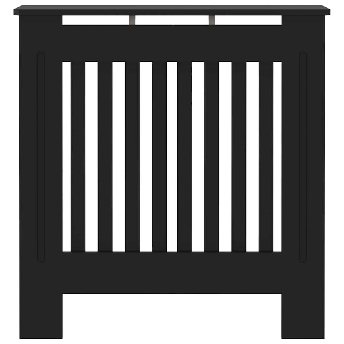 VIDAXL Cache-radiateur MDF Noir 78 cm