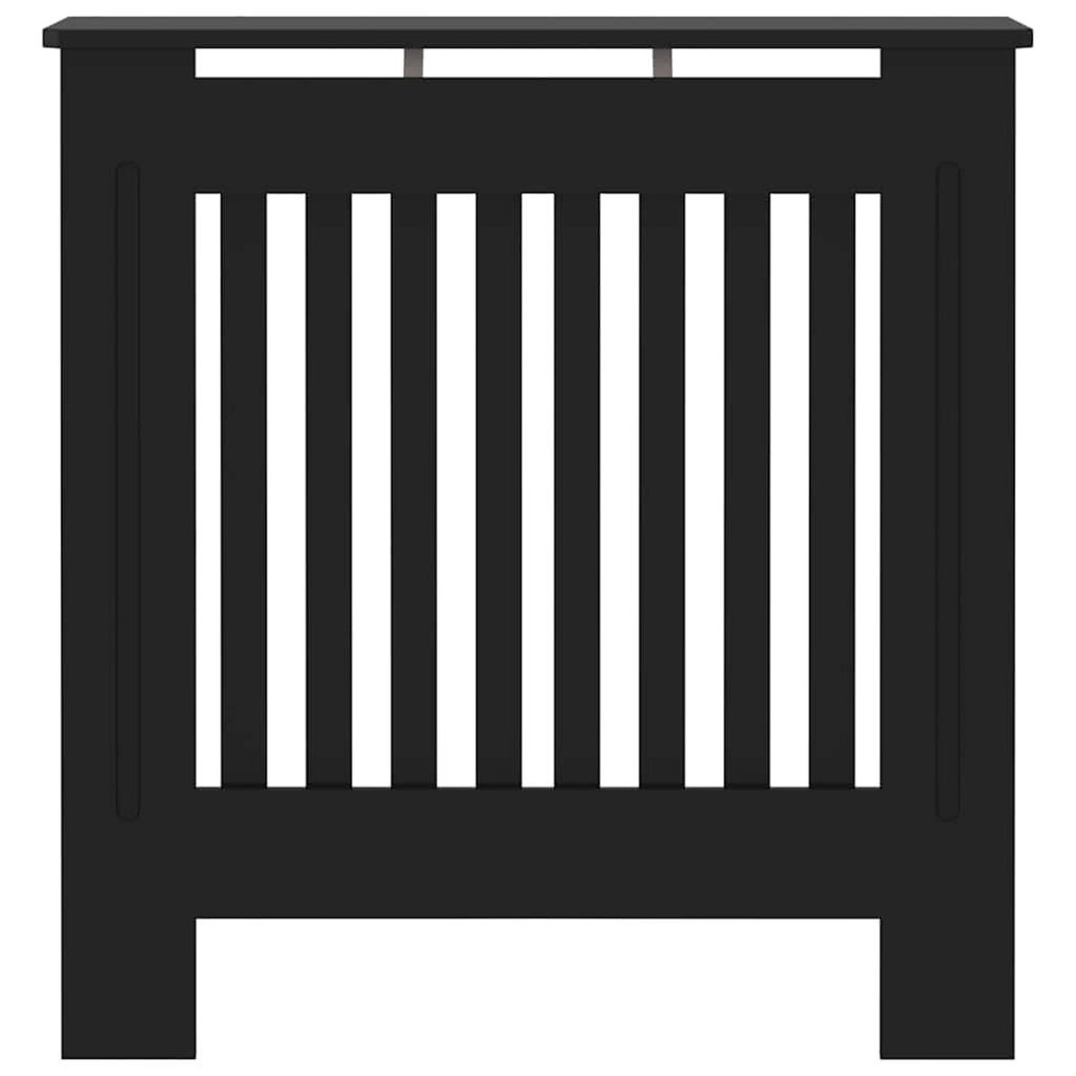 VIDAXL Cache-radiateur MDF Noir 78 cm