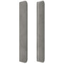 Voir la diapositive 4 : VIDAXL Tete de lit avec oreilles Gris clair 103x16x118/128 cm Velours