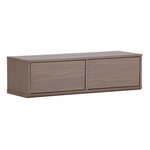Paris Prix Meuble TV 2 Tiroirs  Dragh  100cm Moka