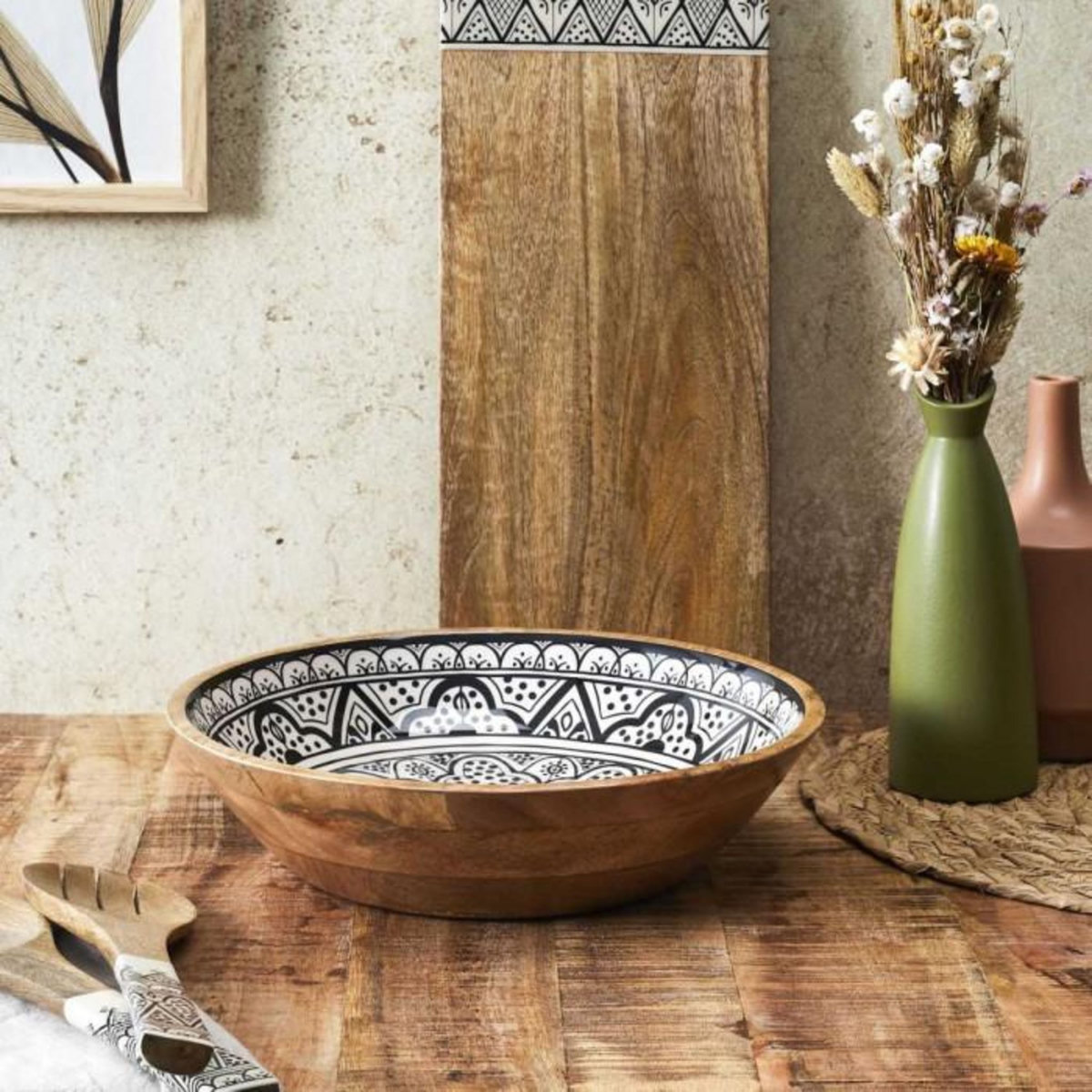 Paris Prix Saladier en Bois  Dune  33cm Noir