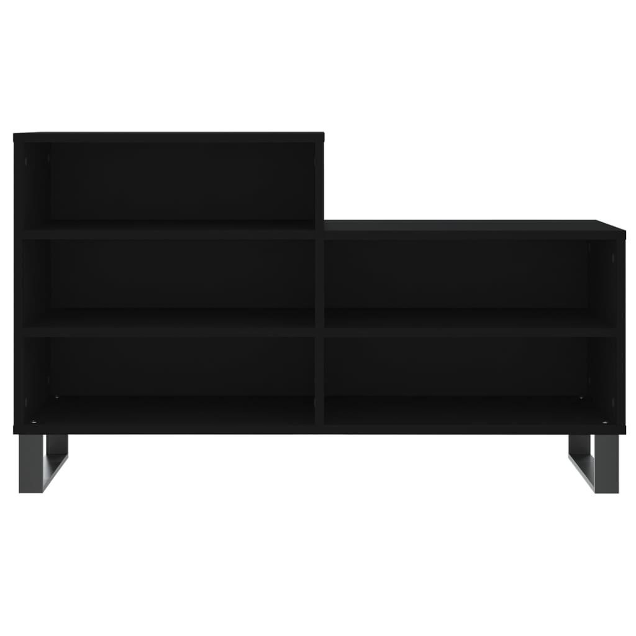 Voir la diapositive 4 : VIDAXL Armoire a chaussures Noir 102x36x60 cm Bois d'ingenierie