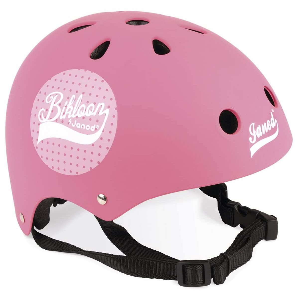 Juratoys-Janod Janod Bikloon Casque rose motifs pois taille S