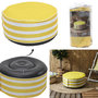Voir la diapositive 6 : The Home Deco Factory Pouf gonflable à rayures - Jaune