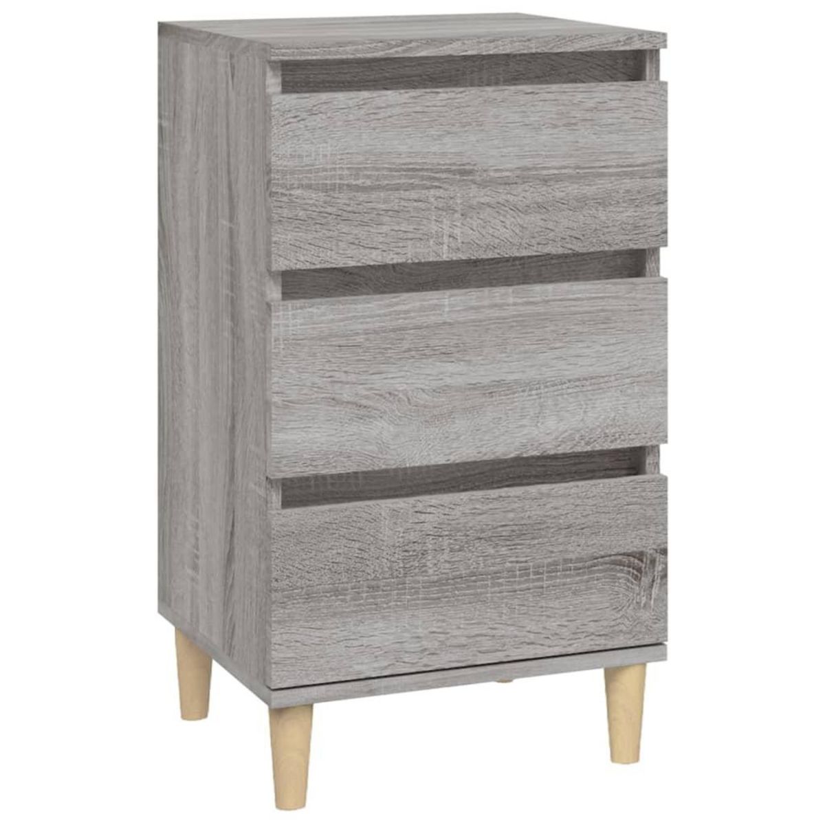 VIDAXL Table de chevet sonoma gris 40x35x70 cm bois d'ingenierie