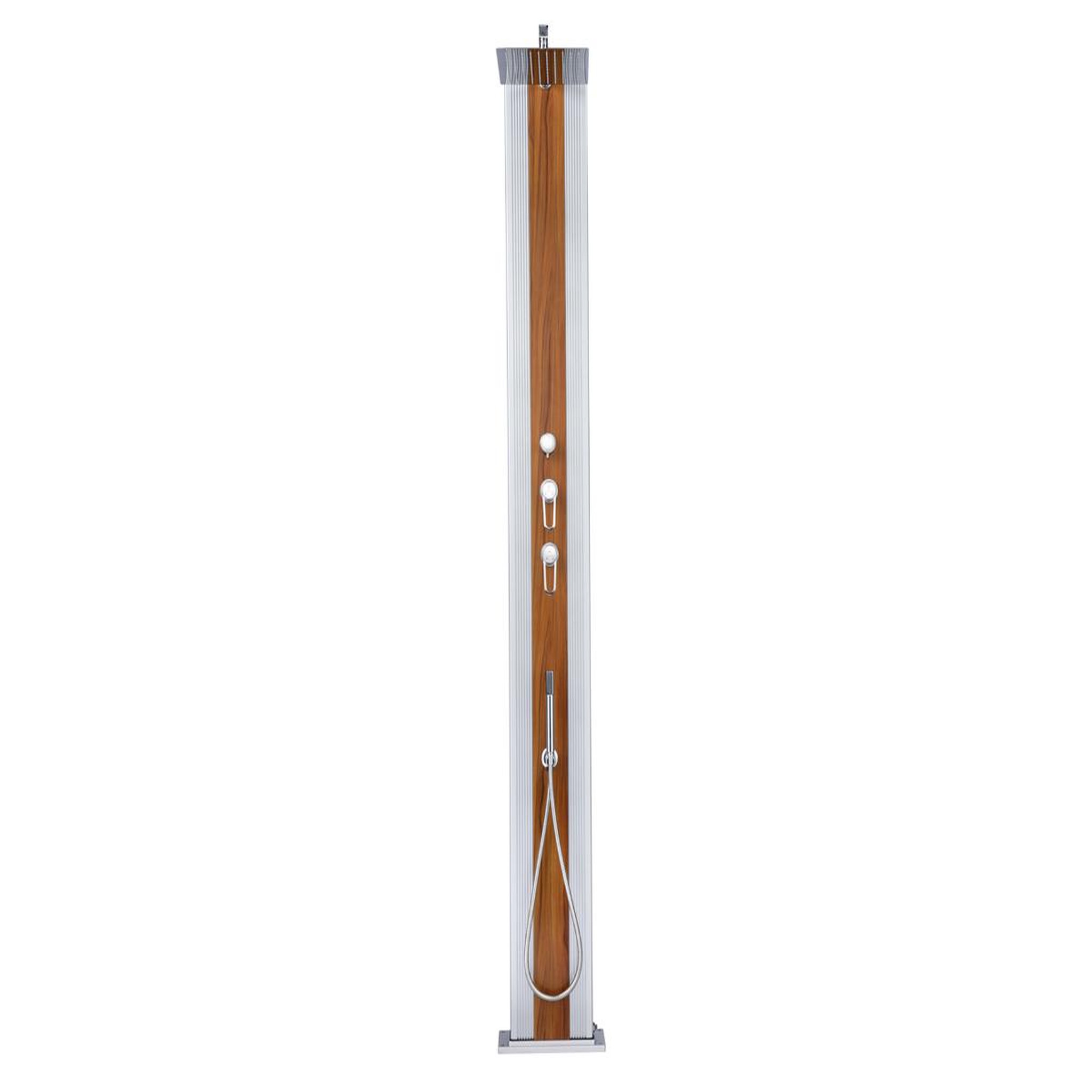 Voir la diapositive 5 : Formidra Douche solaire 40 L Dada Straight Inox habillage effet bois - Formidra