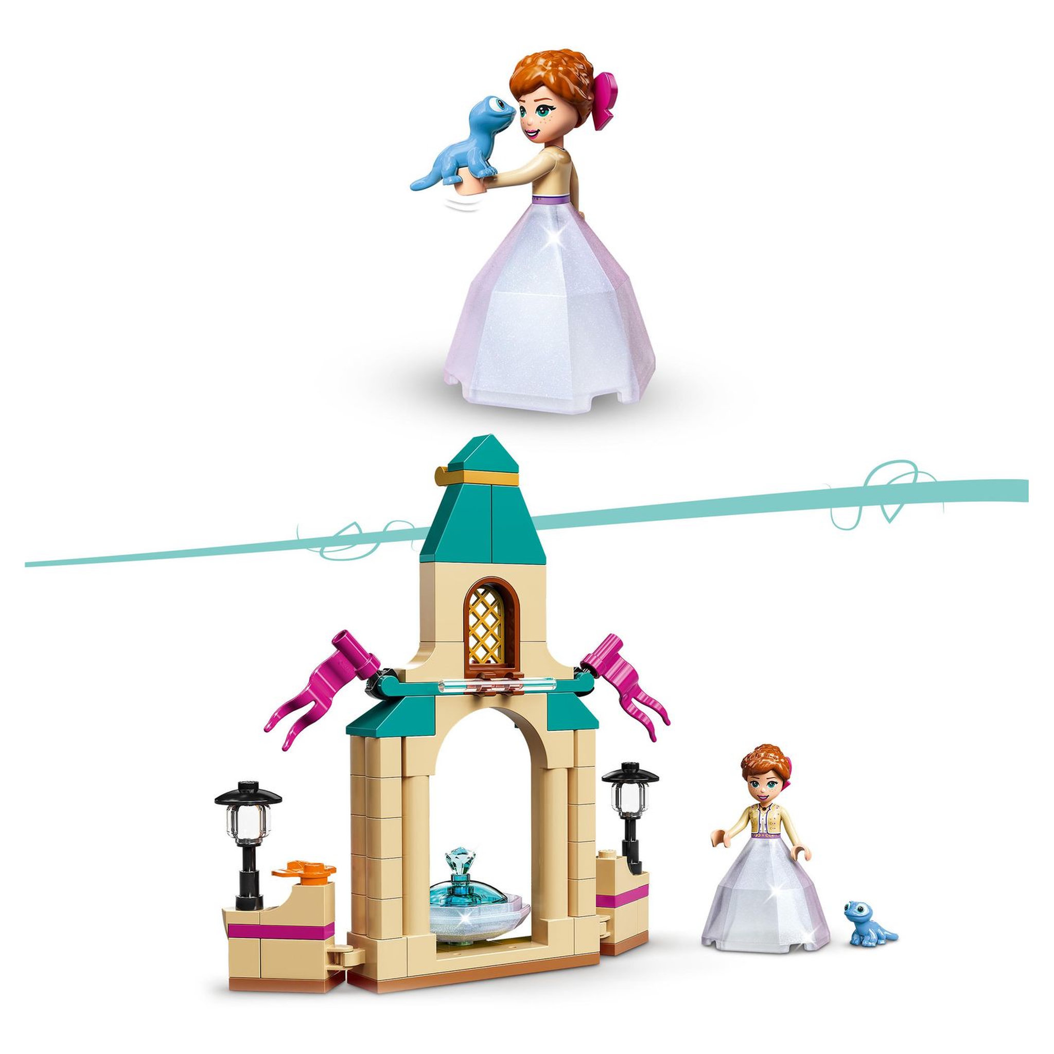 Voir la diapositive 5 : LEGO Disney 43198 - La cour du château d'Anna 
