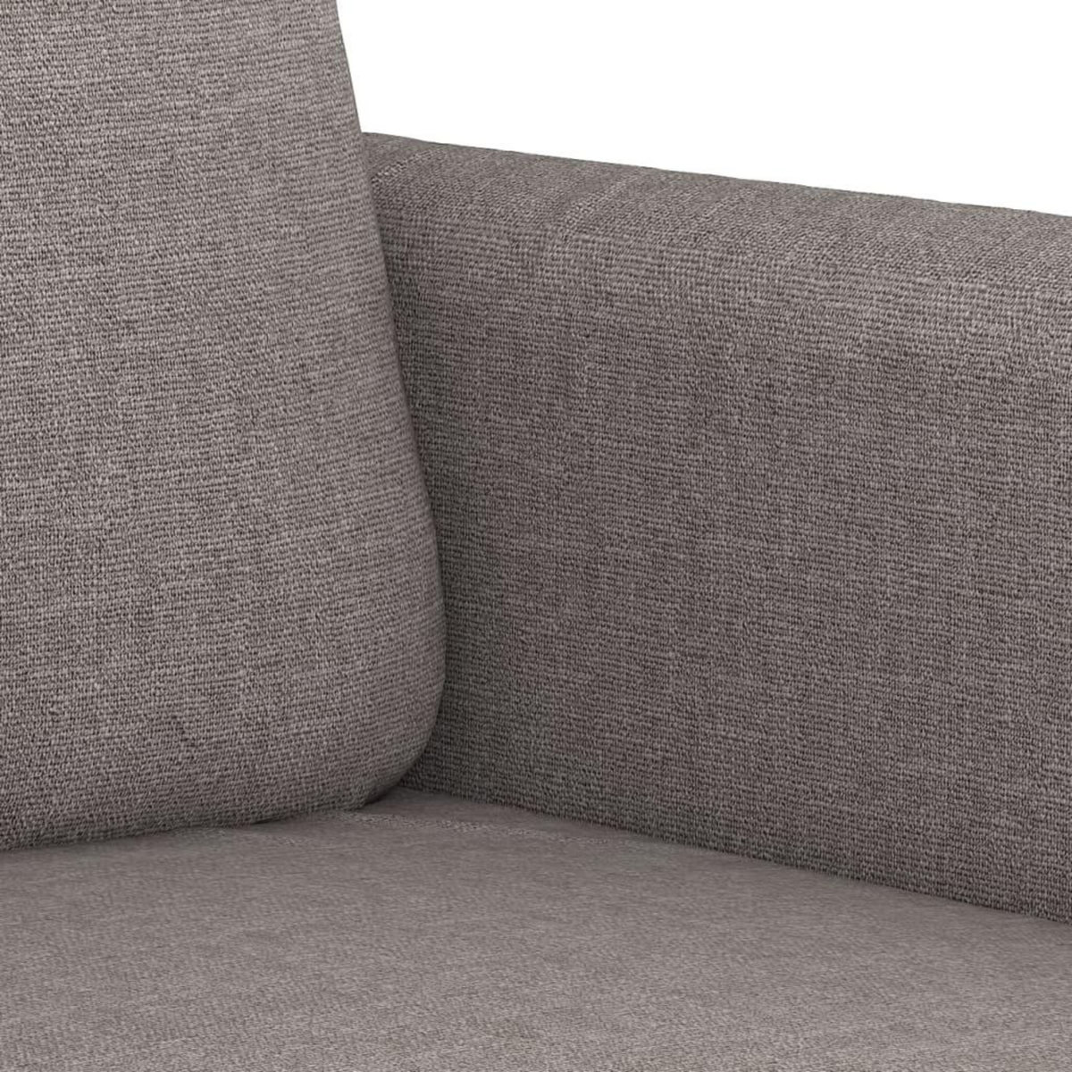 VIDAXL Ensemble de canapes 2 pcs avec coussins taupe tissu