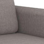 Voir la diapositive 5 : VIDAXL Ensemble de canapes 2 pcs avec coussins taupe tissu