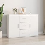 VIDAXL Buffet blanc 91x29,5x65 cm bois d'ingenierie