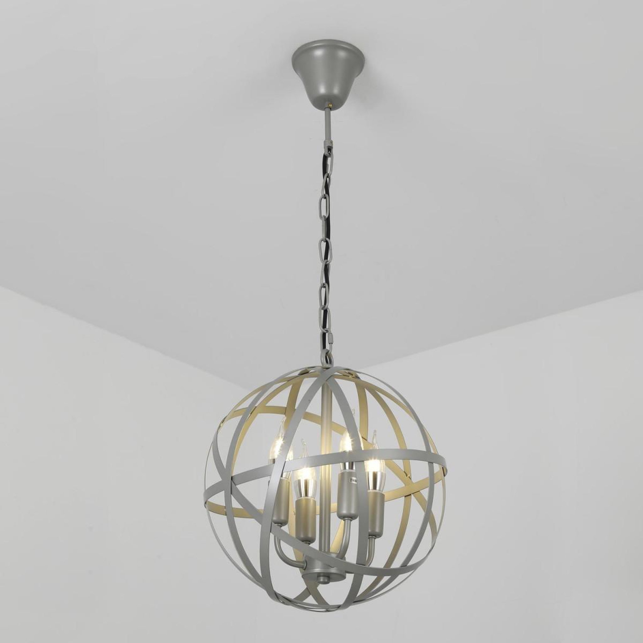 Voir la diapositive 3 : Paris Prix Suspension en métal design  vénus  34cm gris