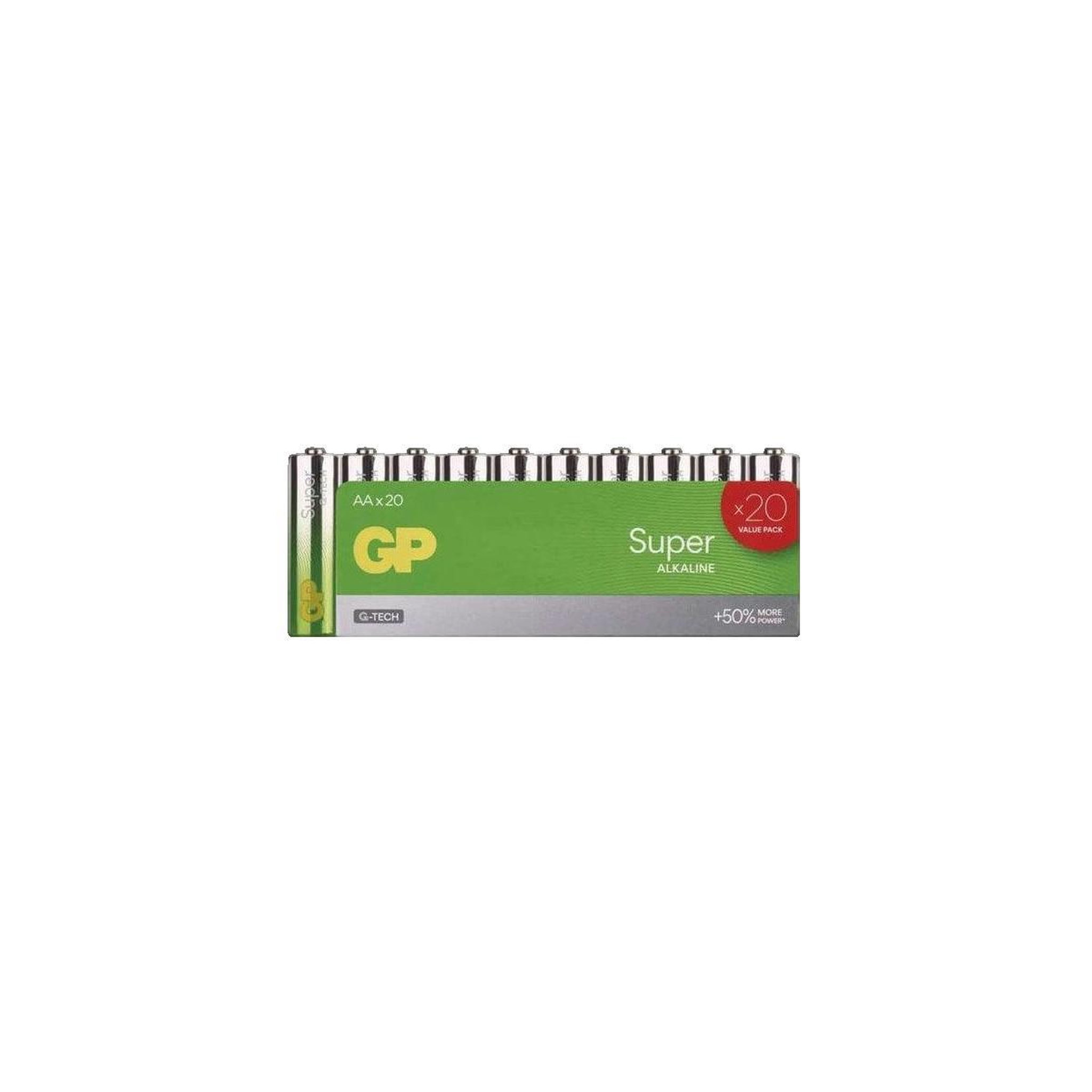 GP Piles GP Super AA pack de 20 unités