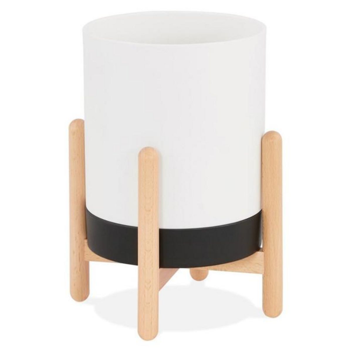 Paris Prix Cache-Pot Design  Jonea  33cm Blanc & Noir