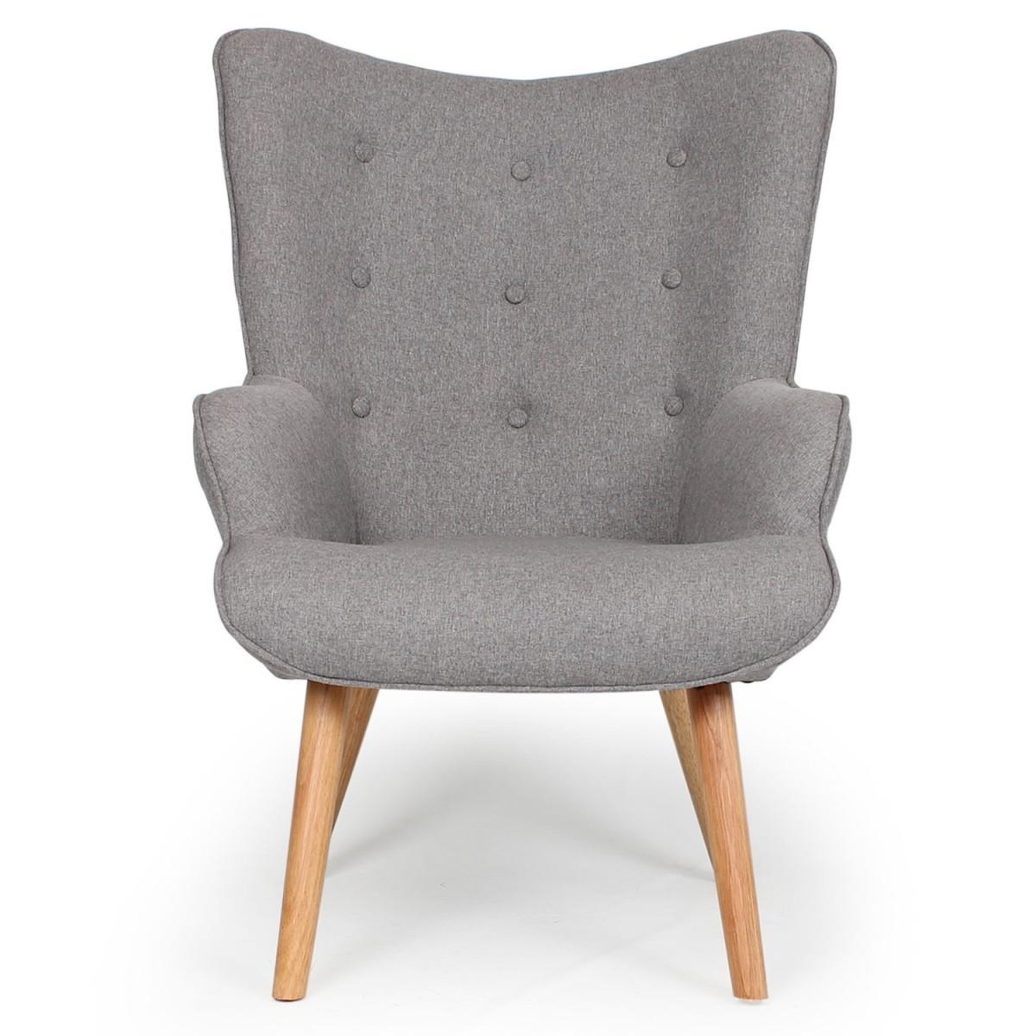 Voir la diapositive 3 : Paris Prix Fauteuil & Pouf Scandinave  Orle  98cm Gris Clair