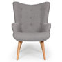 Voir la diapositive 3 : Paris Prix Fauteuil & Pouf Scandinave  Orle  98cm Gris Clair