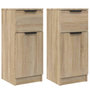 Voir la diapositive 2 : VIDAXL Buffets 2 pcs Chene Sonoma 30x30x70 cm Bois d'ingenierie
