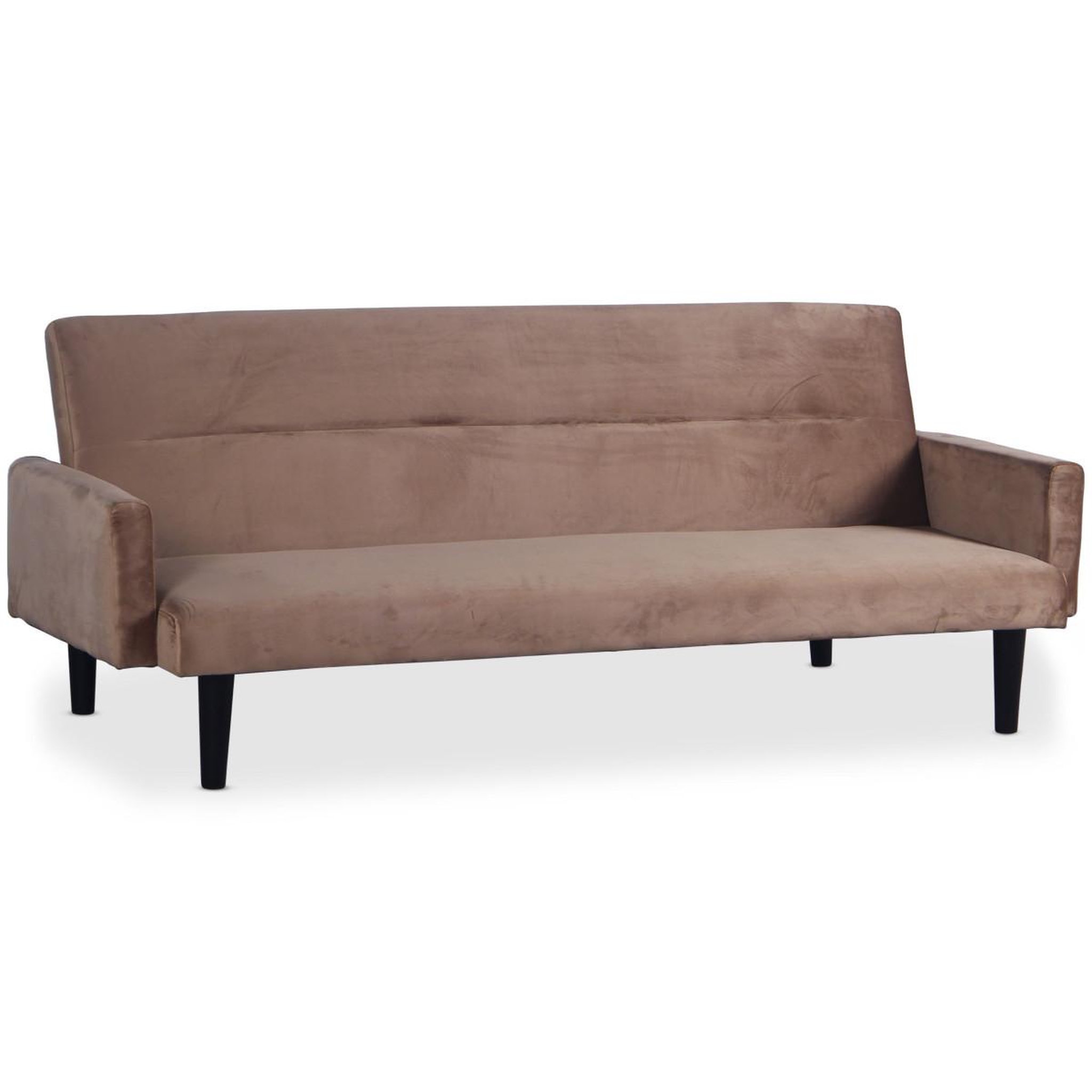 Paris Prix Canapé convertible en velours  romeo  182cm taupe