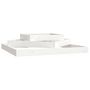 Voir la diapositive 2 : VIDAXL Jardiniere Blanc 112x112x27 cm Bois massif de pin