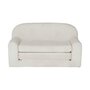 Voir la diapositive 1 : SWEEEK Canapé lit enfant en velours côtelé dépliable. couleur crème. L 90 x P 43 x H 51.5 cm