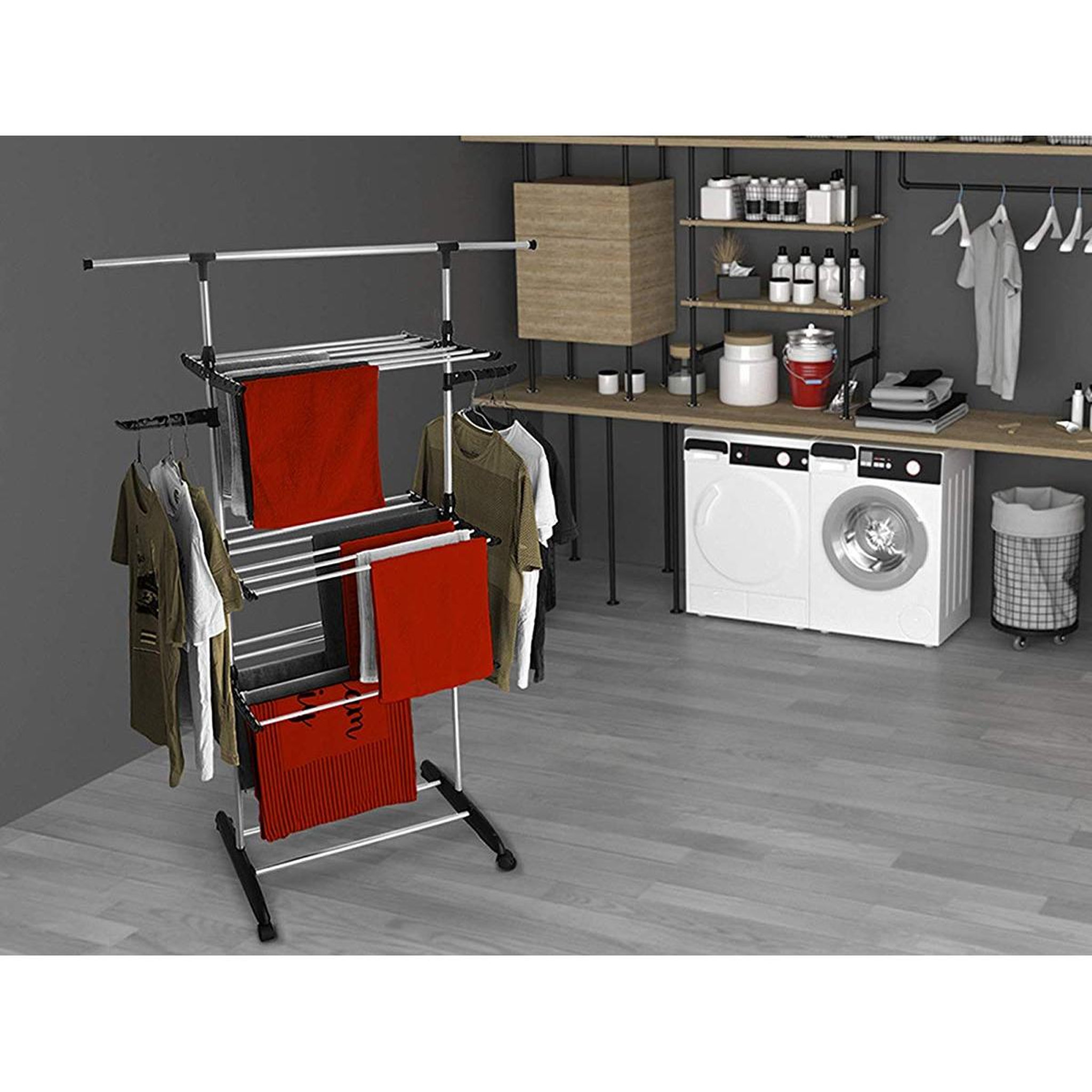 Voir la diapositive 5 : Kitchen move Séchoir à linge multifonction grande capacité - bat-ih1 ultima