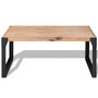 Voir la diapositive 2 : VIDAXL Table basse bois d'acacia massif 100x60x45 cm