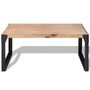 Voir la diapositive 2 : VIDAXL Table basse bois d'acacia massif 100x60x45 cm
