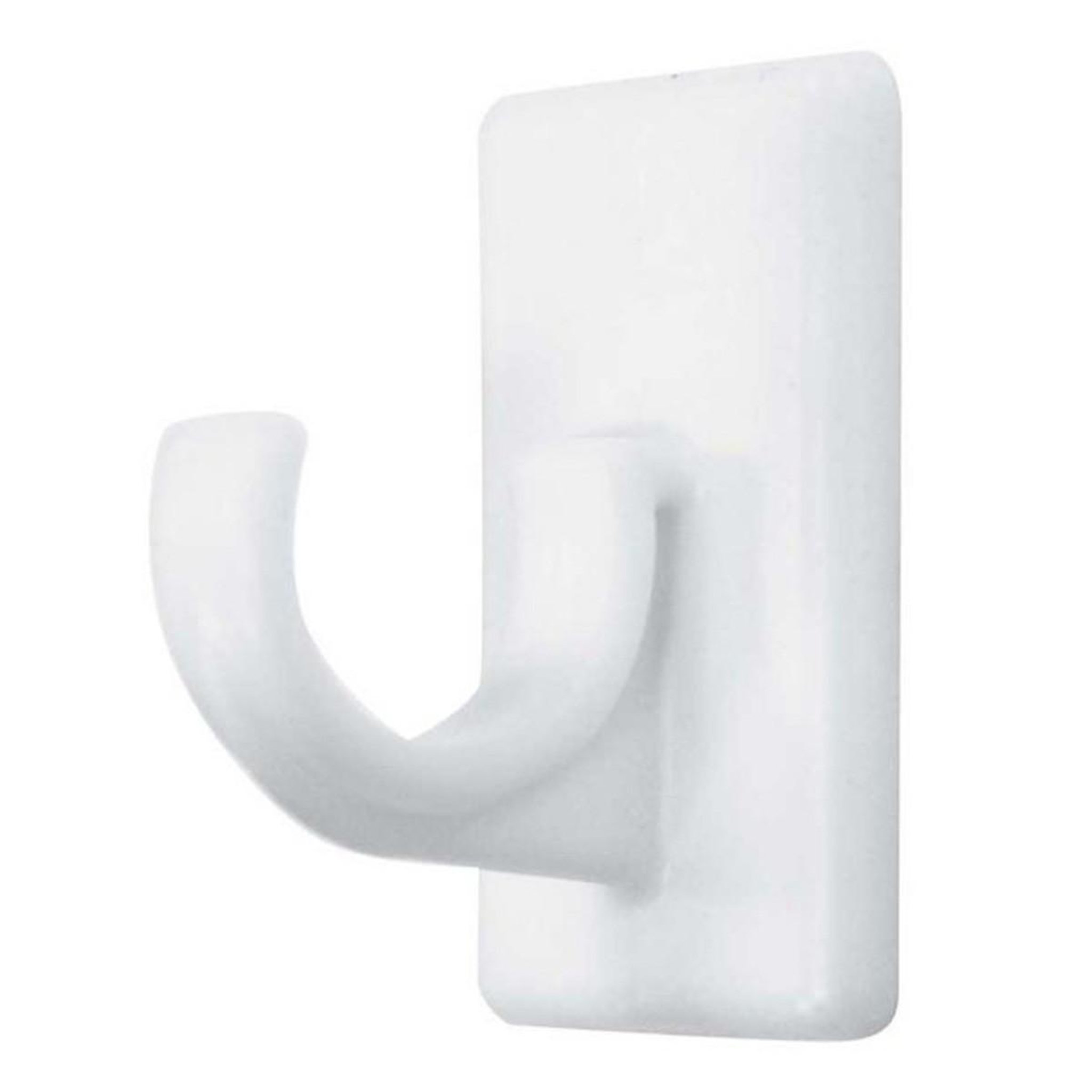 Douceur d'Intérieur Lot de 2 supports adhésifs courts  bistrot  11cm blanc