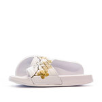 KAPPA Claquettes Blanche/Marron Femme Kappa Noles. Coloris disponibles : Blanc