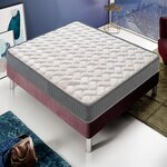 ILOVESLEEP Matelas Mousse LOUVRE - Epaisseur 16 Cm - Réversible. Coloris disponibles : Blanc
