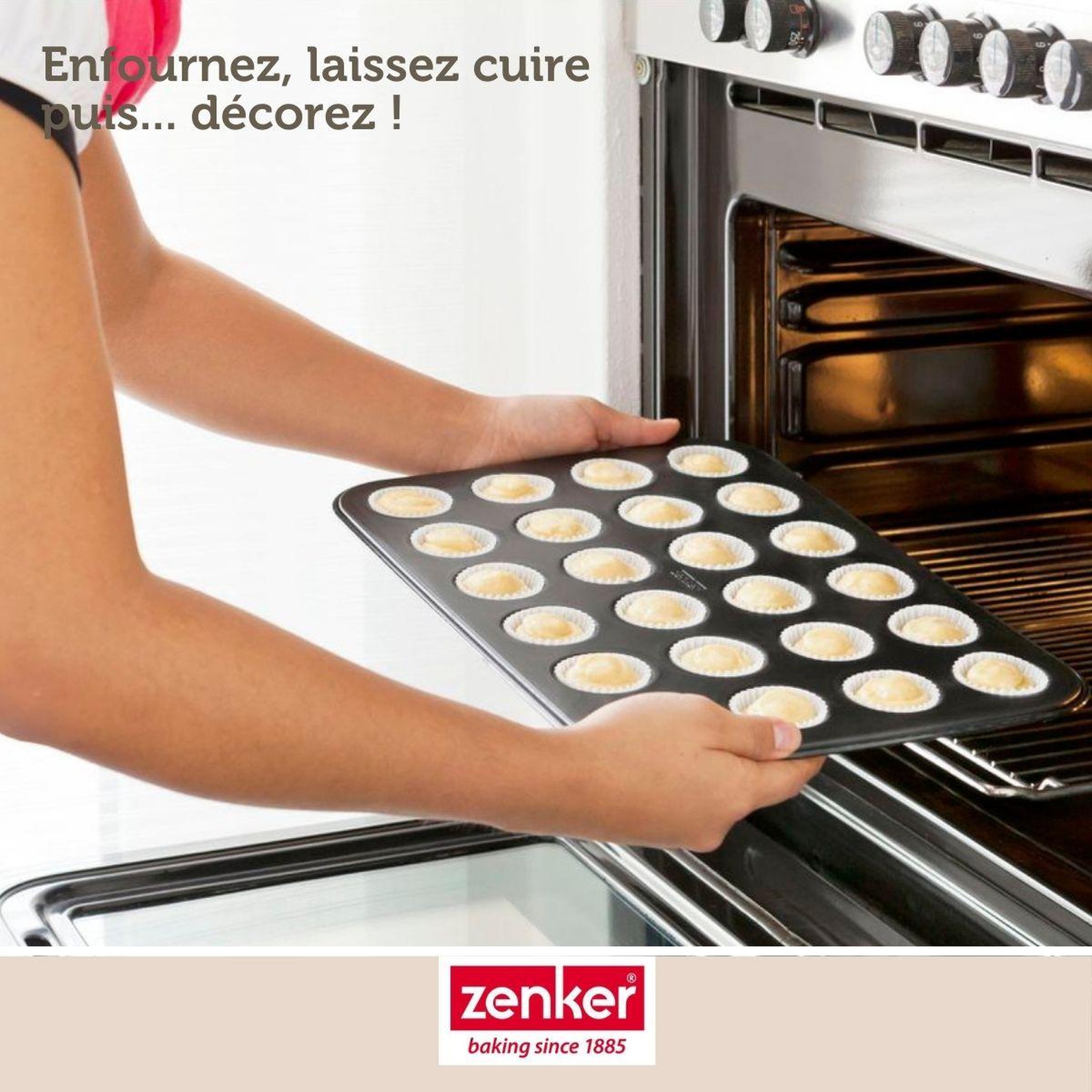 Voir la diapositive 5 : ZENKER Moule à muffins 24 empreintes 38 x 26 cm zenker black metallic