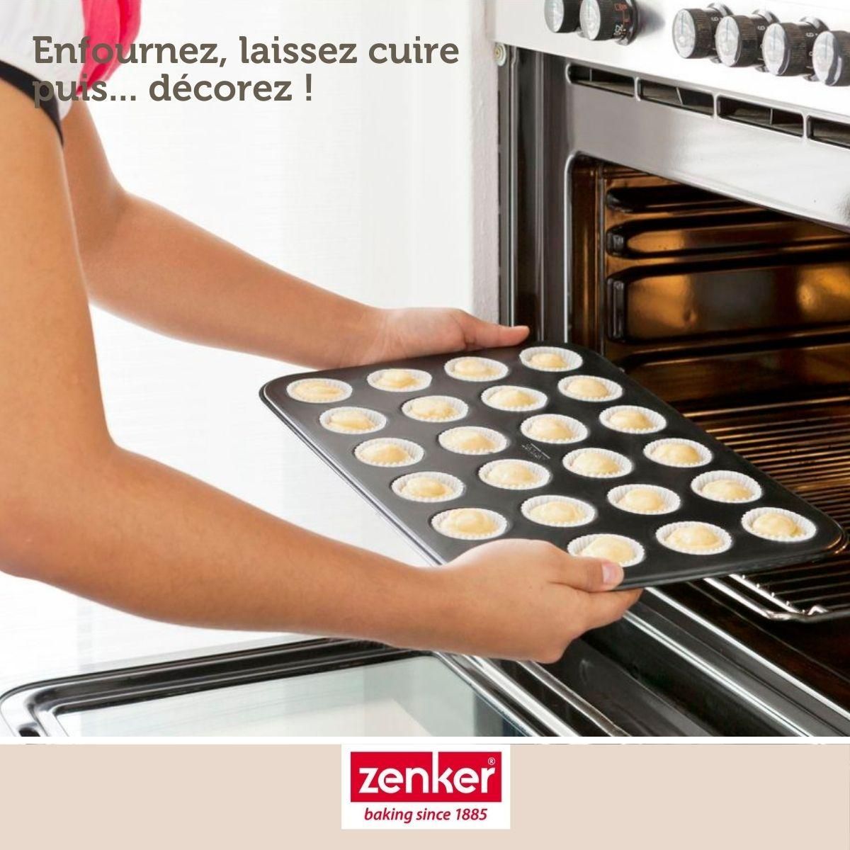 ZENKER Moule à muffins 24 empreintes 38 x 16 cm Zenker Black Metallic