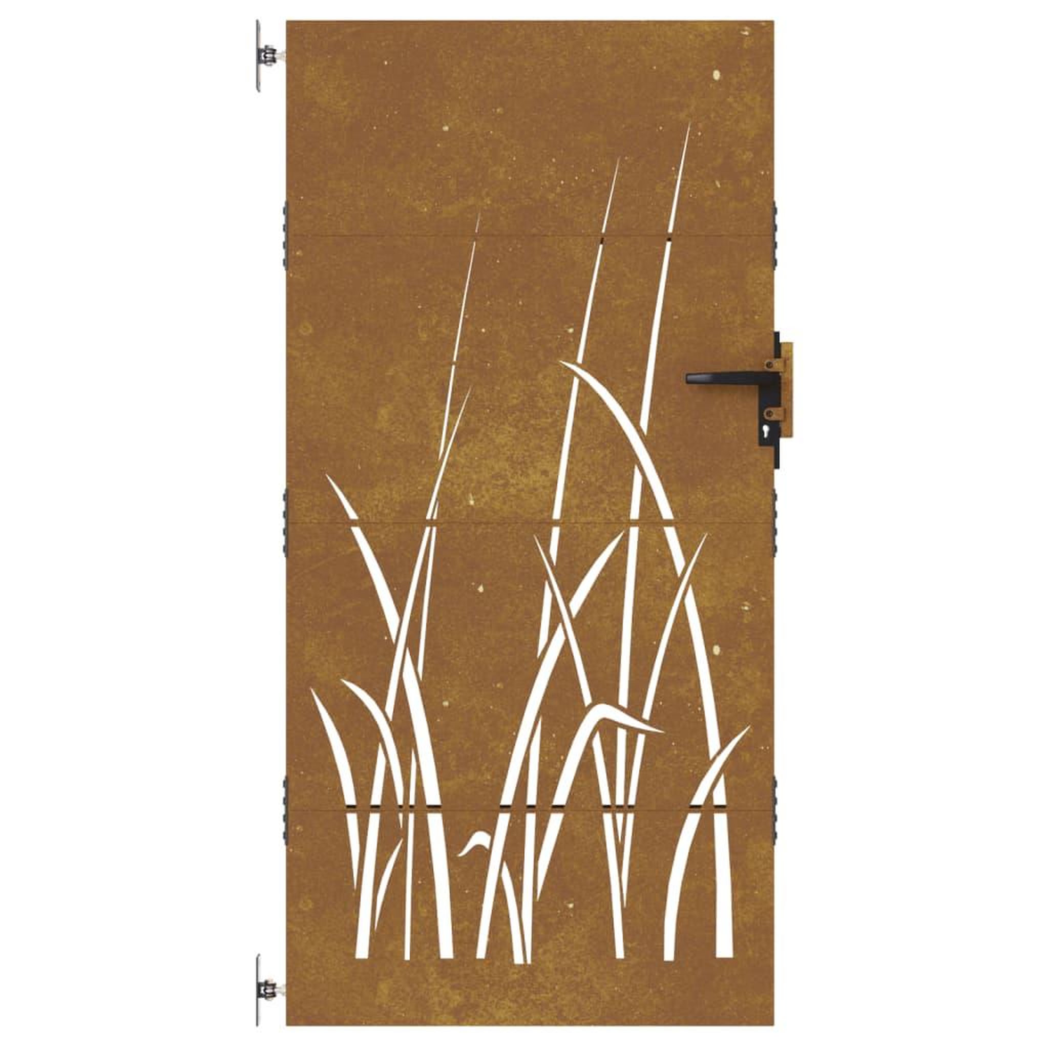 Voir la diapositive 4 : VIDAXL Portail de jardin 85x175 cm acier corten conception d'herbe