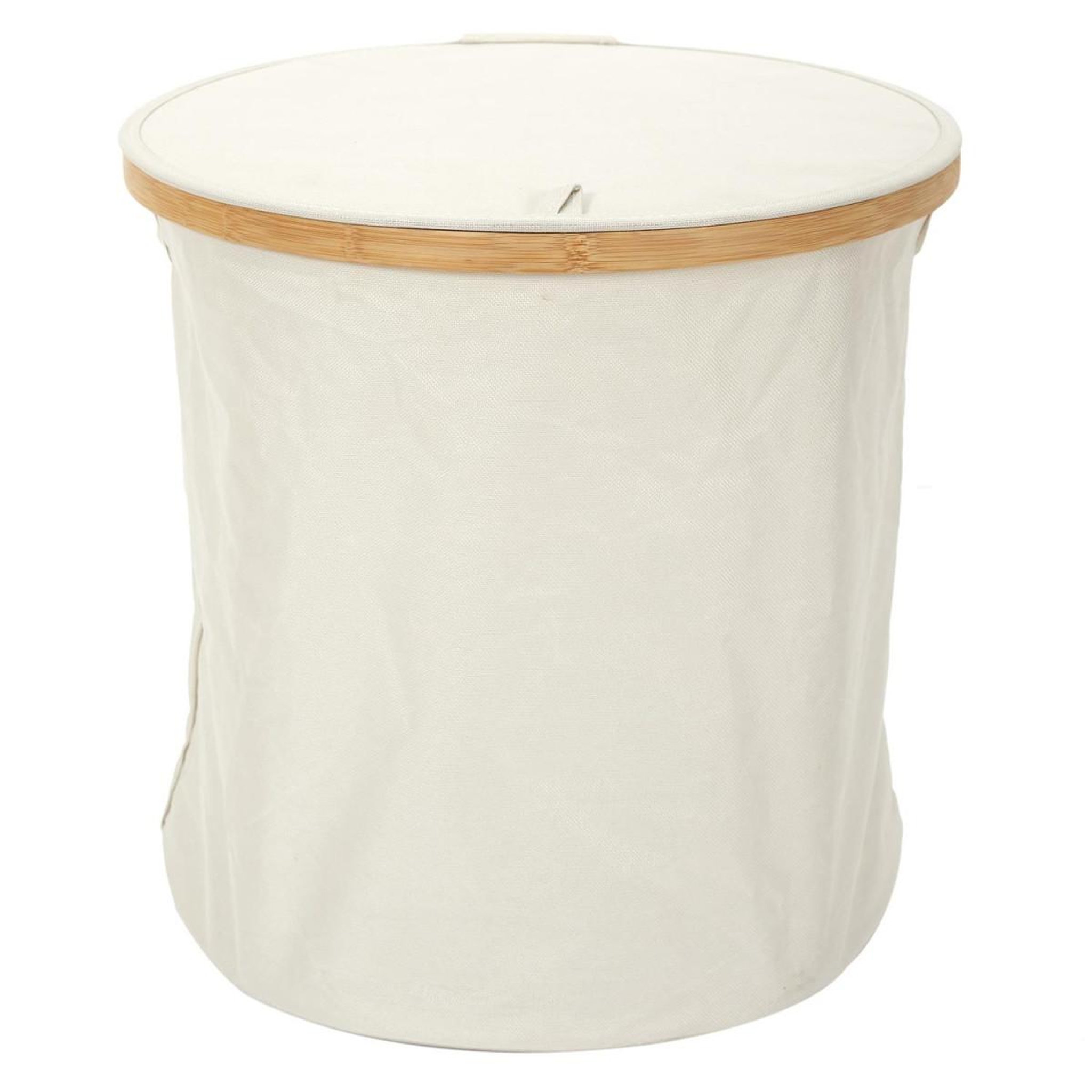 Voir la diapositive 2 : The Home Deco Factory Panier de rangement rond  cerclage  38cm beige
