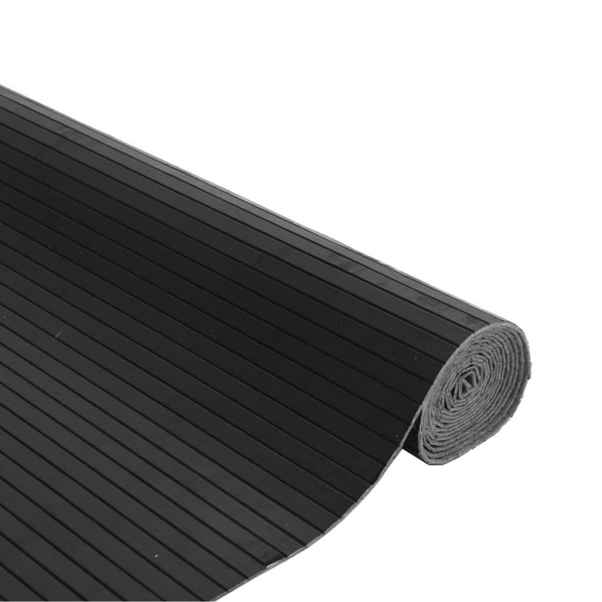 VIDAXL Tapis rectangulaire gris 80x100 cm bambou