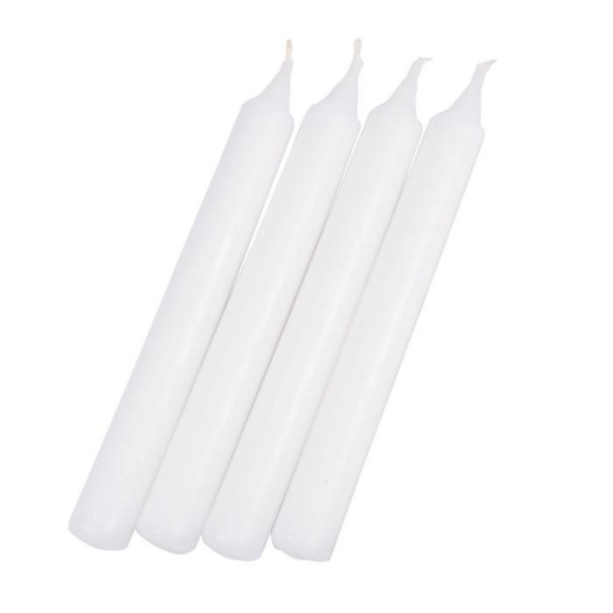 Paris Prix Lot de 4 Bougies Chandelier  Essentiel  19cm Blanc
