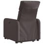 Voir la diapositive 5 : VIDAXL Fauteuil inclinable de massage electrique Marron fonce Tissu